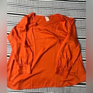 Loft 22 plus orange blouse